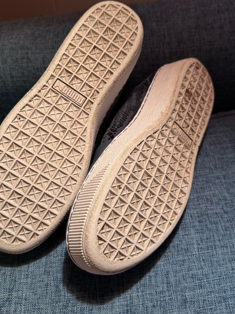 Puma Slip-On gray with White Soles - Picture 6 of 7